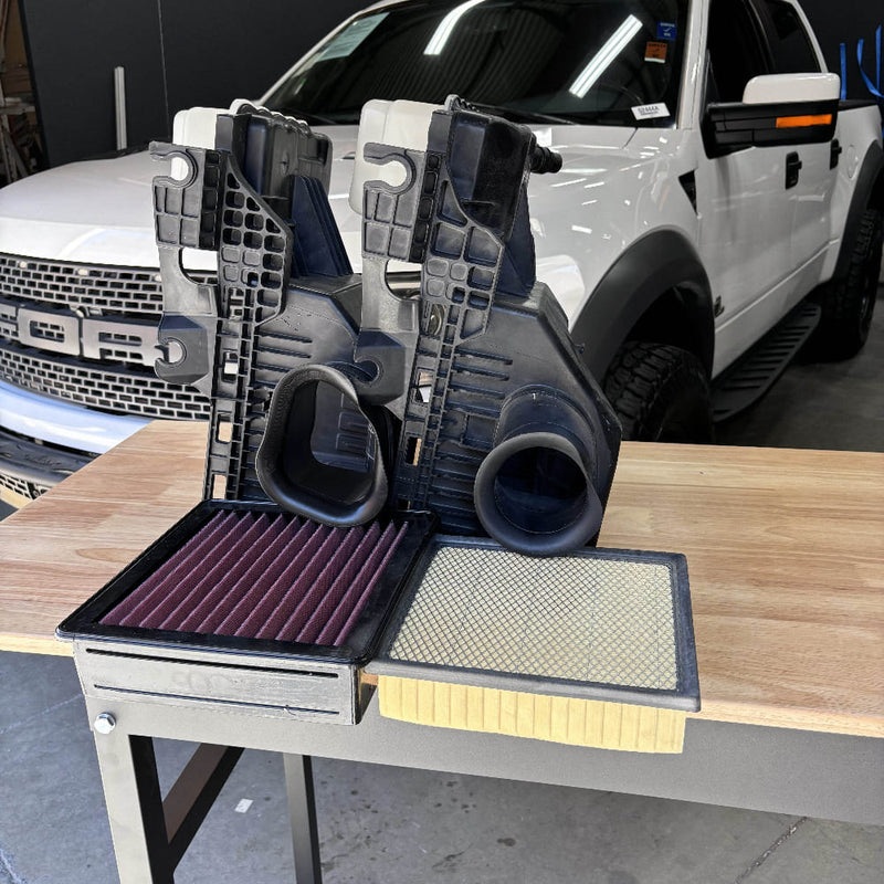 S&B フォード F-150 3.5L EcoBoost/3.7L/5.0L/6.2L 純正交換エアフィルター & ハイフロー フェンダーインレットキット 2011-2014