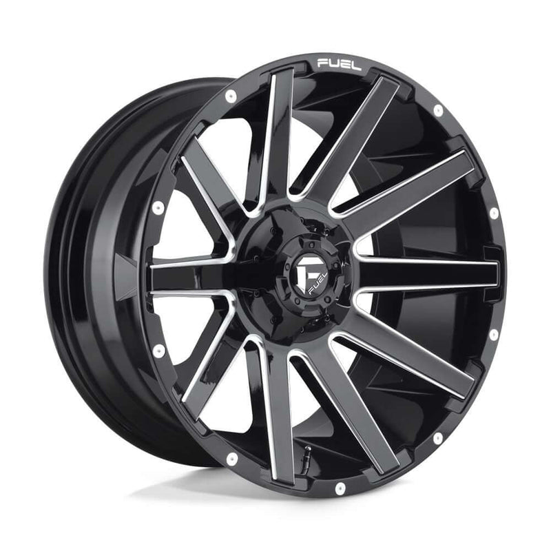 CONTRA D615 - Gloss Black & Milled Multi-Hole