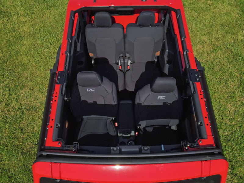 ラフカントリー ネオプレンシートカバー バケットシート 前後セット フォード Bronco 2ドア 4WD 2021-2026