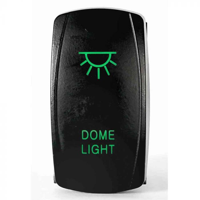 Quake LED ロッカースイッチ ドームライト 2ウェイ 5ピン グリーン