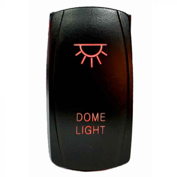 Quake LED 2ウェイロッカースイッチ ドームライト用 5ピン レッド