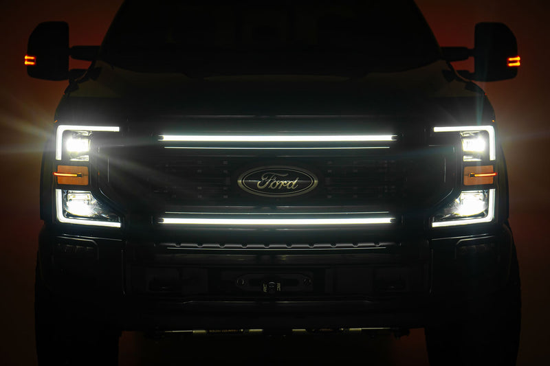ラフカントリー グリルマウント LEDライトキット 30インチ DRL フォード F-250/F-350 Super Duty (2017-2022)