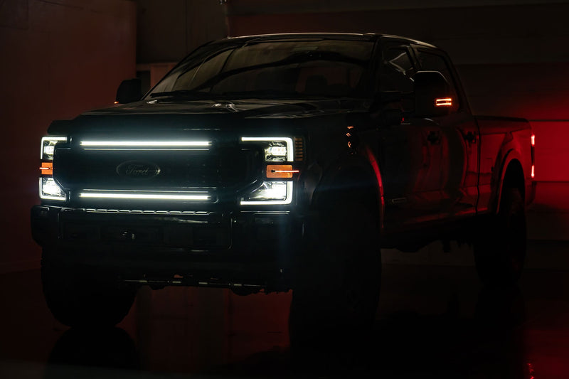 ラフカントリー グリルマウント LEDライトキット 30インチ DRL フォード F-250/F-350 Super Duty (2017-2022)