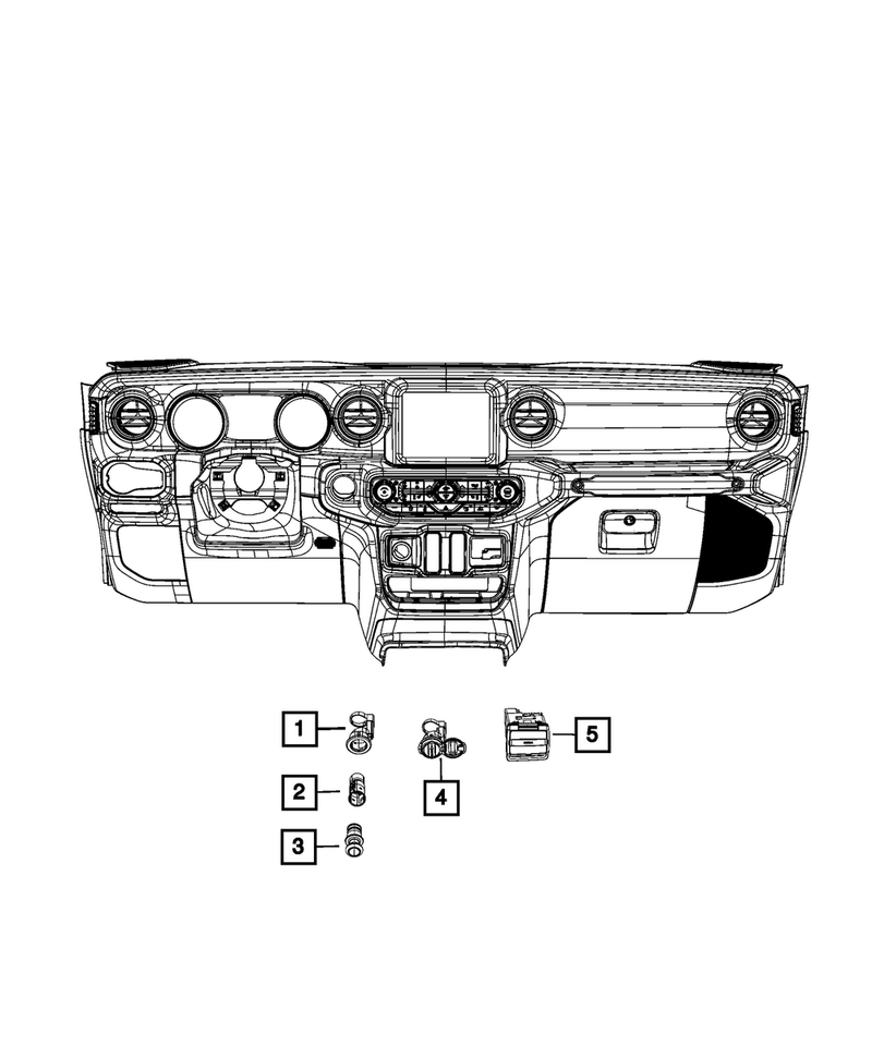 MOPAR 純正 MEDIA USB ポート　コネクター