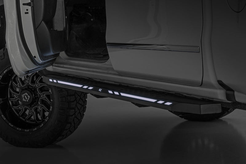ラフカントリー AC2 ランニングボード アンバー/ホワイトLED クルーキャブ シボレー/GMC 1500 2007-2018