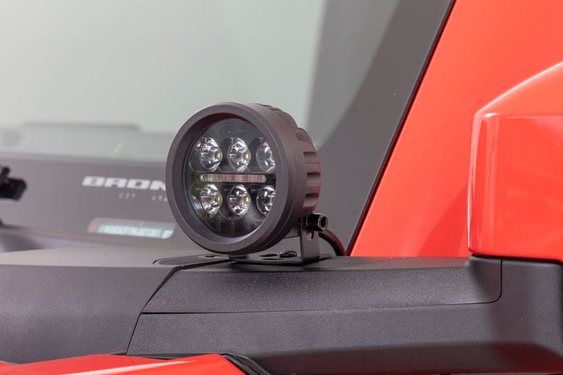 ラフカントリー Black Series 丸型LEDライト 3.5インチ アンバーDRL 2個セット