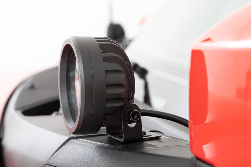 ラフカントリー Black Series 丸型LEDライト 3.5インチ アンバーDRL 2個セット