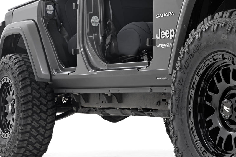 ラフカントリー Trail Cladding ロッカーシルプレート ジープ ラングラー Unlimited JL 4ドア 2019-2026