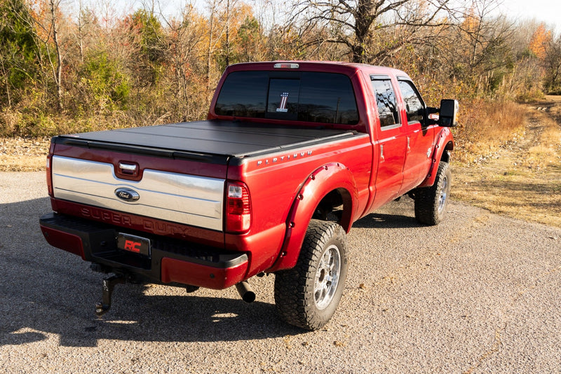 ラフカントリー フォード F-250/F-350 Super Duty ハードトライフォールドフリップアップベッドカバー 6'10" ベッド用 1999-2016