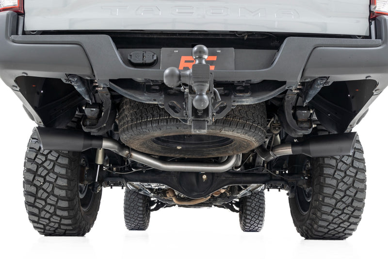 ラフカントリー デュアルキャットバックエキゾーストシステム ステンレス 3.5L トヨタ タコマ 2016-2023