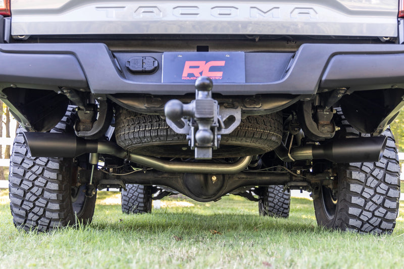 ラフカントリー デュアルキャットバックエキゾーストシステム ステンレス 3.5L トヨタ タコマ 2016-2023