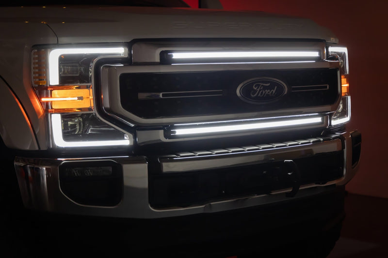 ラフカントリー グリルマウント LEDライトキット 30インチ DRL フォード F-250/F-350 Super Duty (2017-2022)