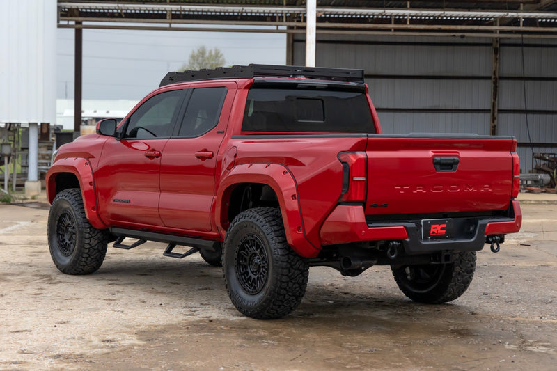 ラフカントリー トヨタ タコマ 2WD/4WD ルーフラック + 40インチ ブラックLEDライトバー (2024-2026)