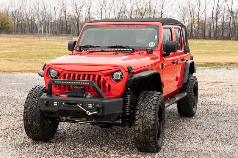 ラフカントリー オーバルナーフステップ 4ドア ブラック | ジープ ラングラー Unlimited 4WD 2019-2026