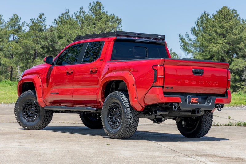 ラフカントリー オーバルナーフステップ ダブルキャブ ブラック トヨタ タコマ 2WD/4WD (2024-2026)