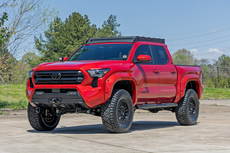 ラフカントリー オーバルナーフステップ ダブルキャブ ブラック トヨタ タコマ 2WD/4WD (2024-2026)