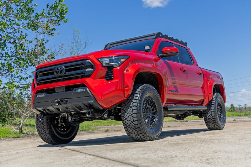 ラフカントリー オーバルナーフステップ ダブルキャブ ブラック トヨタ タコマ 2WD/4WD (2024-2026)