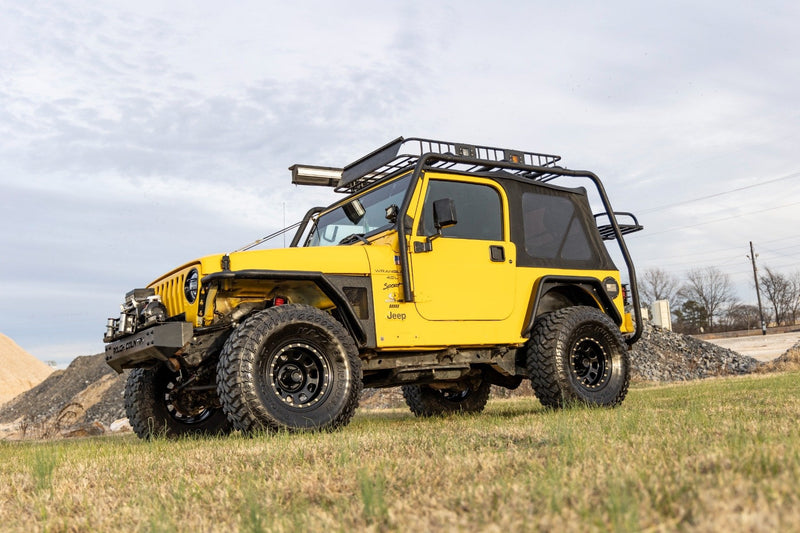 ラフカントリー スチール シミュレーテッドビードロックホイール ブラック 17x9 5x5 オフセット-12