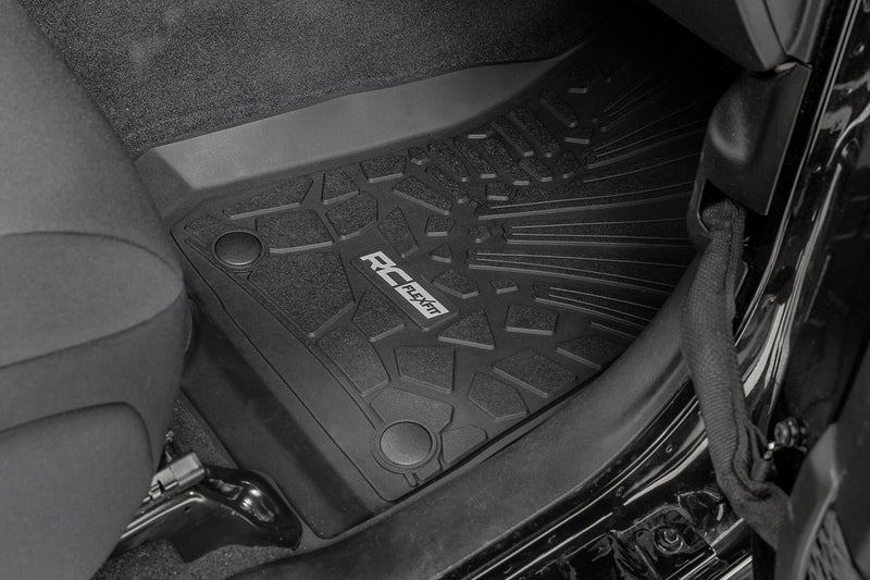 ラフカントリー Flex-Fit フロアマット フロント 2ドア | ジープ ラングラー JL 4WD (2019-2026)