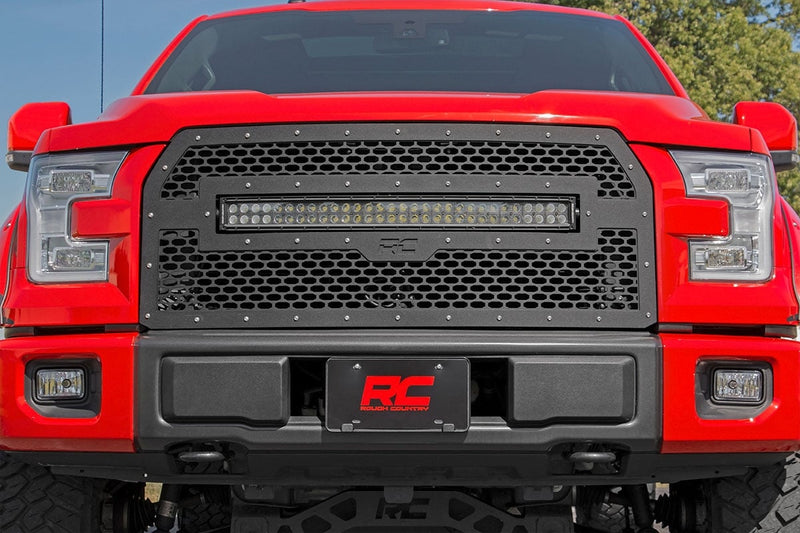 ラフカントリー メッシュグリルキット LEDライトバー付き | フォード F-150 2WD/4WD 2015-2017