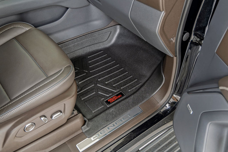 ラフカントリー Floor Armor フロアマット 前後席バケットシート用 シボレー タホ/GMC ユーコン 2WD/4WD (2021-2026)