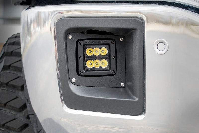 ラフカントリー 2インチ LEDライトキット フォグマウント ブラック ペア | GMC シエラ 1500 (2014-2015)