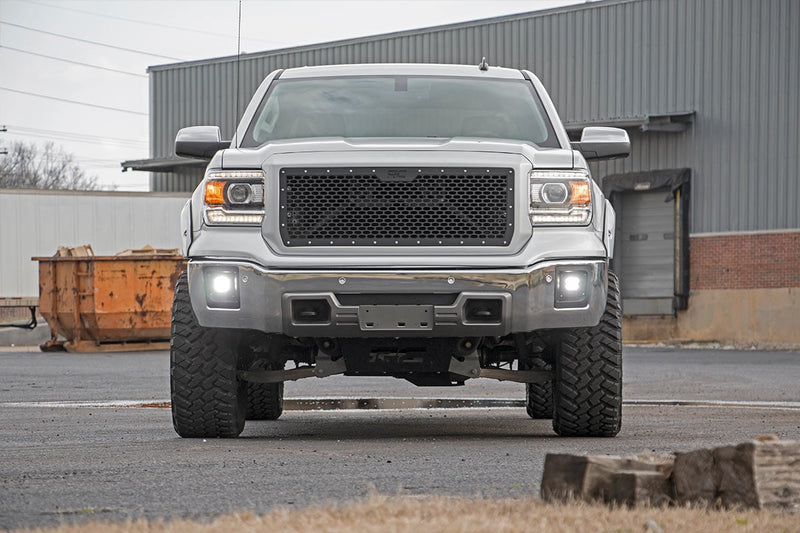 ラフカントリー 2インチ LEDライトキット フォグマウント ブラック ペア | GMC シエラ 1500 (2014-2015)
