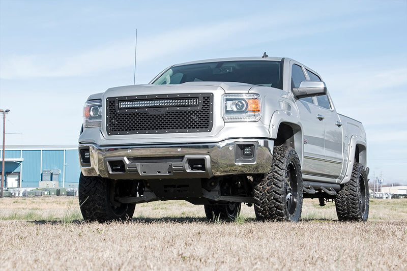 ラフカントリー 2インチ LEDライトキット フォグマウント ブラック ペア | GMC シエラ 1500 (2014-2015)