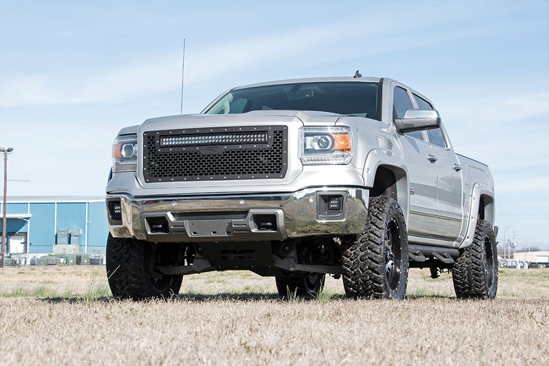 ラフカントリー メッシュグリル + 30インチ LEDライトバーキット GMC シエラ 1500 (2014-2015)