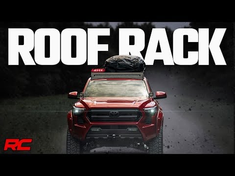 ラフカントリー トヨタ タコマ 2WD/4WD ルーフラック + 40インチ ブラックLEDライトバー (2024-2026)