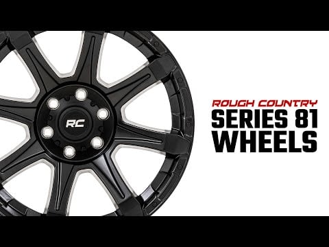 ラフカントリー 81 Series ホイール 1ピース セミグロスブラック 20x9 8x6.5 オフセット0mm