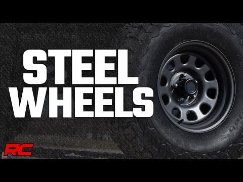 ラフカントリー スチールホイール ブラック 16x8 / 8x6.5 オフセット -6