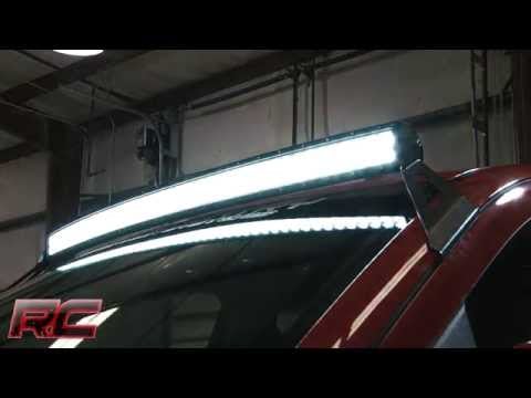 ラフカントリー LEDライトバーマウント アッパーウィンドシールド 50インチ カーブ シボレー/GMC 2500HD/3500HD (2015-2019)