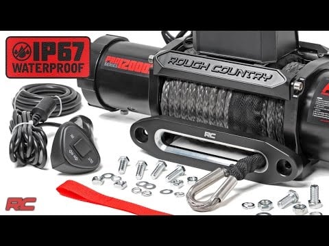 ラフカントリー PRO Series 12000ポンド ウインチ スチールケーブル