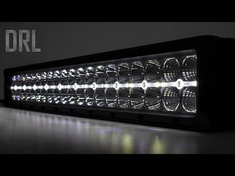 ラフカントリー 12インチ Black Series シングルロー LEDライトバー アンバーDRL付き