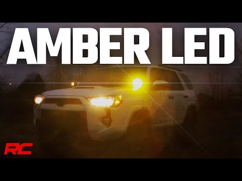 ラフカントリー 2インチ LEDライトポッド スポットビーム アンバーレンズ スクエア
