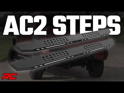 ラフカントリー AC2 ランニングボード LED付 アンバー/ホワイト クルーキャブ シボレー/GMC 1500/2500HD/3500HD (2019-2026)