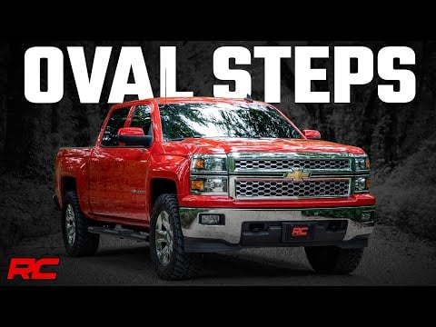 ラフカントリー オーバル ナーフステップ クルーキャブ シボレー/GMC 1500/2500HD/3500HD (2007-2019)