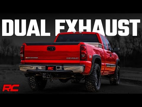 ラフカントリー デュアルキャットバックエキゾーストシステム 拡張キャブ 4.8L/5.3L シボレー/GMC 1500 1999-2006