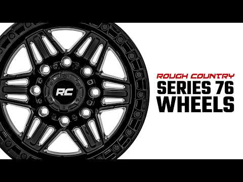 ラフカントリー 76 Series ホイール シミュレーテッドビードロック グロスブラック 17x9 8x170 -12mm