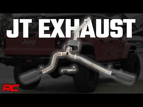 ラフカントリー ジープ Gladiator JT 3.6L デュアルキャットバックエキゾースト 304ブラックステンレス 2020-2026