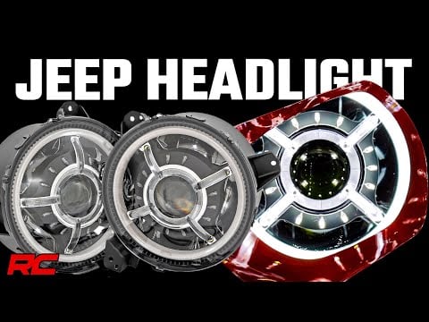 ラフカントリー ジープ ラングラー JL/グラジエーター JT 9インチ DRL ハローLEDヘッドライト DOT認証 2018-2026