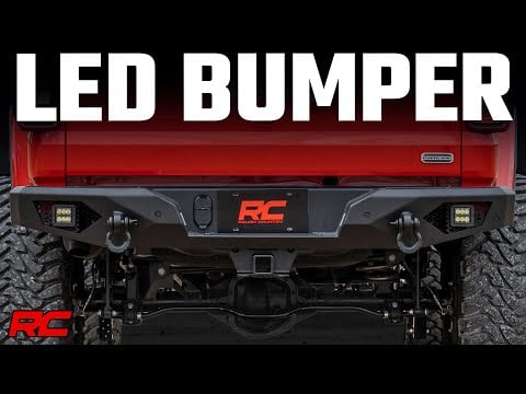 ラフカントリー ジープ Gladiator JT リアバンパー LED付き ヘビーデューティースチール 4WD (2020-2026)