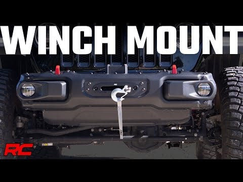 ラフカントリー ウインチマウントプレート モジュラースチールOEバンパー用 ジープ グラジエーター JT/ラングラー JL (2018-2026)