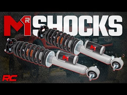 ラフカントリー M1R Reservoir ロード済みストラット フロント 5インチ フォード ブロンコ (2021-2026) 調整式ライドハイト