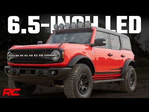 ラフカントリー Black Series Halo LED ライト 2個セット 6.5インチ ラウンド ホワイト/アンバーDRL