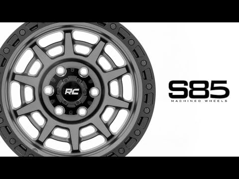 ラフカントリー 85 Series ホイール シミュレーテッドビードロック ガンメタルグレー/ブラック 17x9 8x170 -12