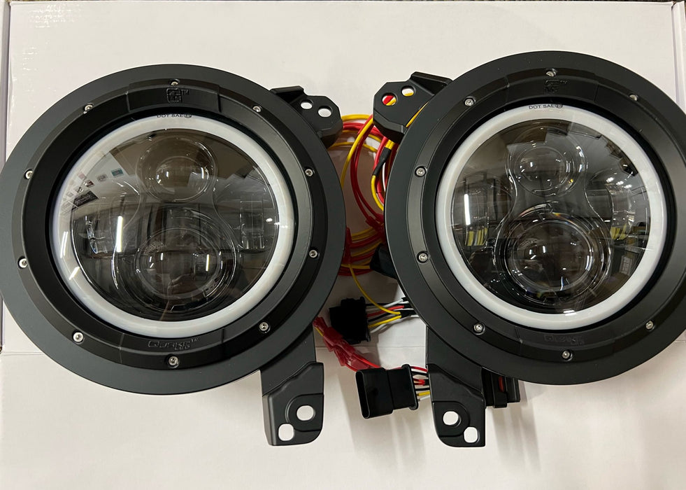 Quake LED | LED ヘッドライト、フォグライトセット HALO イカリング付き