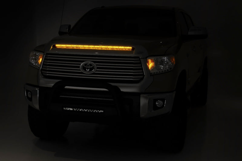 ラフカントリー LEDライトキット フードバルジ 40インチ ホワイト/アンバー トヨタ Tundra (2014-2021)