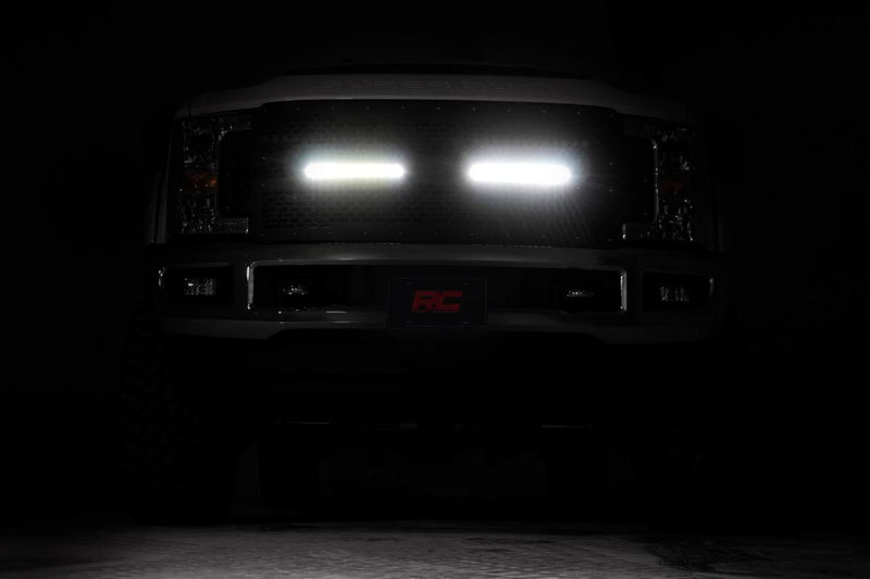 ラフカントリー メッシュグリル + 12インチ デュアルロー LEDライトバー ブラック | フォード F-250/F-350 Super Duty (2017-2019)